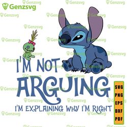 stitch i'm not arguing svg