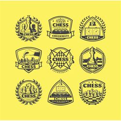 chess bundle set, chess cup, chess tournament, checkmate, fully editable, printable cricut design cut file svg  png  jpe