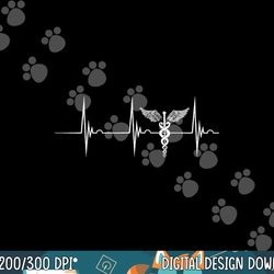 icu nurse medical symbol heartbeat ekg pulse doctor nursing png, sublimation copy