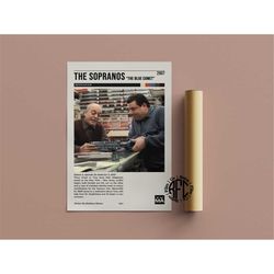 sopranos poster | the sopranos poster | retro vintage poster | sopranos blue comet episode | minimalist poster | wall ar