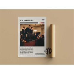 dead poets society retro vintage poster | dead poets society poster | retro movie poster | minimalist poster | wall art