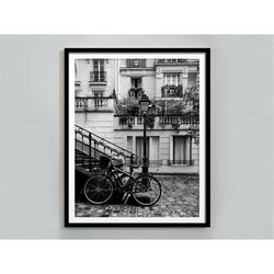 Paris Poster, Black and White, Vintage Print, Paris Photography, Architecture Print, Paris Wall Decor, Printable Wall Ar