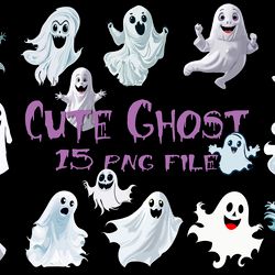 halloween ghost 15 png files sublimation digital vector file