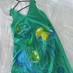 women's dress with jellyfish