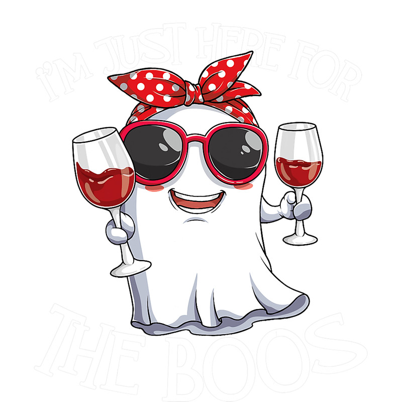 im just here   boos  halloween women ghost wine .pngim just here   boos  halloween women ghost wine .png
