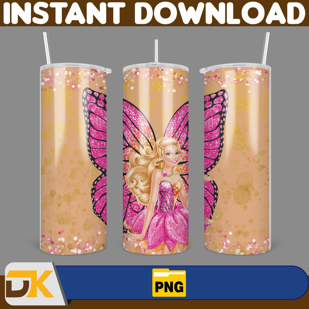 Barbie Tumbler Wrap, Come On Barbie Sublimation, Barbie Doll Tumbler Wrap, Lets Go Party Tumbler PNG, 20 oz Barbie Tumbler PNG (23).jpg