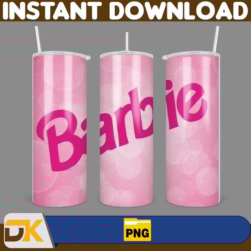 Barbie Tumbler Wrap, Come On Barbie Sublimation, Barbie Doll Tumbler Wrap, Lets Go Party Tumbler PNG, 20 oz Barbie Tumbler PNG (30).jpg