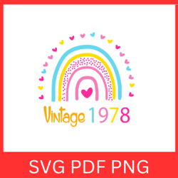 vintage 1978 retro svg | vintage 1978 svg design | vintage 1978 sublimation designs | printable art | digital download