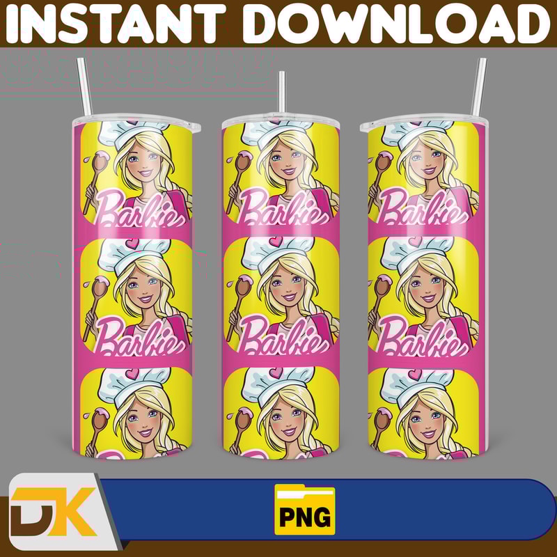 Barbie Tumbler Wrap, Come On Barbie Sublimation, Barbie Doll Tumbler Wrap, Lets Go Party Tumbler PNG, 20 oz Barbie Tumbler PNG (56).jpg