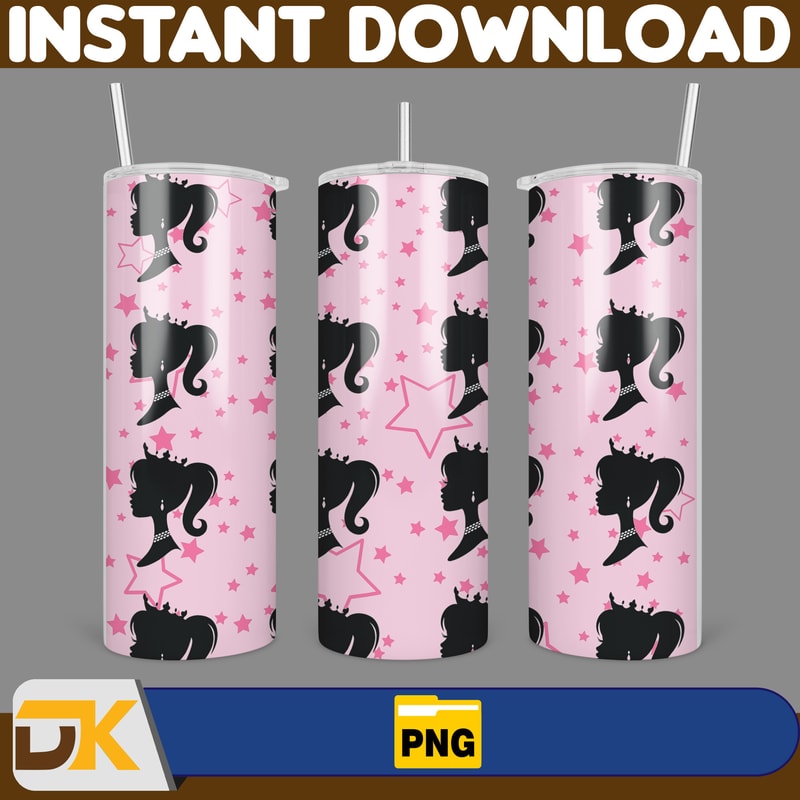 Barbie Tumbler Wrap, Come On Barbie Sublimation, Barbie Doll Tumbler Wrap, Lets Go Party Tumbler PNG, 20 oz Barbie Tumbler PNG (60).jpg