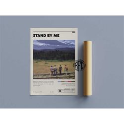 stand by me retro movie poster print | minimalist movie poster | retro vintage art print | wall art | home decor