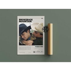 brokeback mountain retro vintage poster | minimalist movie poster | retro vintage art print | wall art | home decor