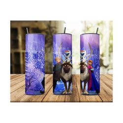 princess disney 20oz skinny tumbler wrap png, disney png, princess tumbler png, princess png, princess disney, anna prin