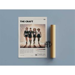 the craft retro movie poster print | minimalist movie poster | retro vintage art print | wall art | home decor