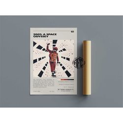 2001 a space odyssey retro vintage poster | minimalist movie poster | retro vintage art print | wall art | home decor