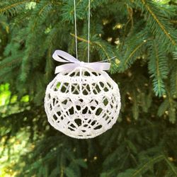 Christmas crochet decorations patterns - Crochet Christmas ornaments balls patterns - Crochet tutorial bauble pattern