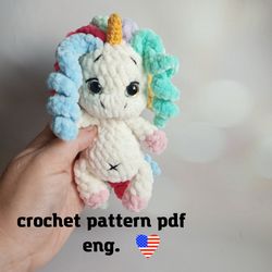 Crochet pattern Unicorn toy Amigurumi pattern PDF tutorial
