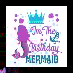 birthday mermaid svg gift for birthday girl, birthday shirt for queens svg diy crafts svg files for cricut, silhouette s