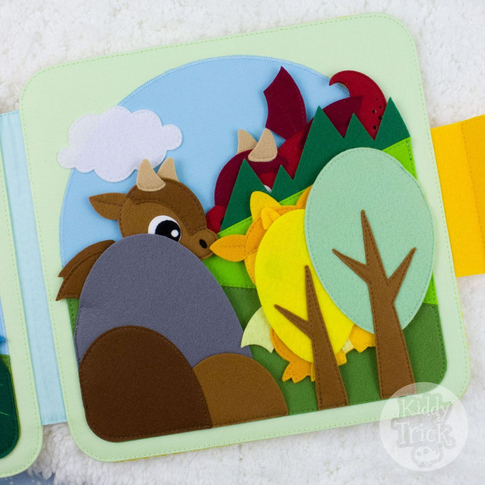 Hiding felt dragons