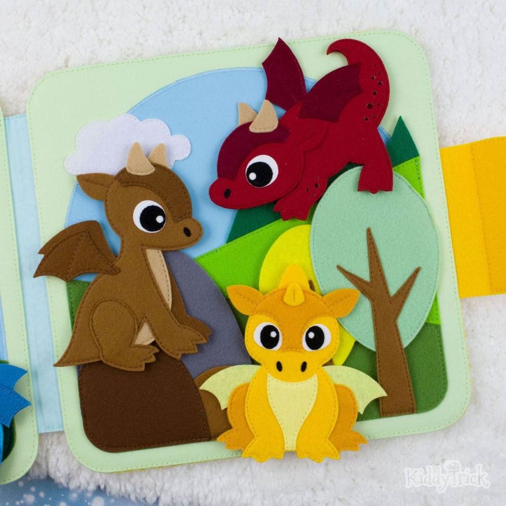 Dragons from felt