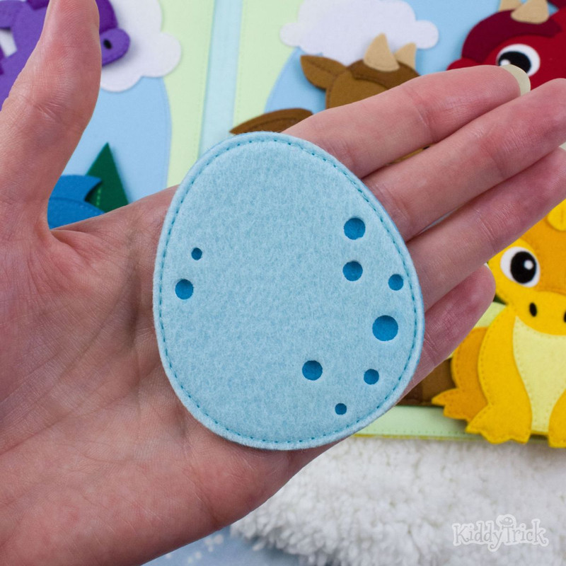 Felt dragon egg