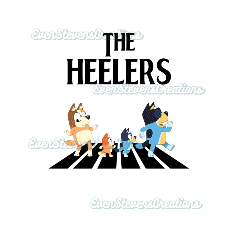 Bluey family the heelers abbey road the Beatles kids cartoon popular best seller png sublimation design download - 1.jpg