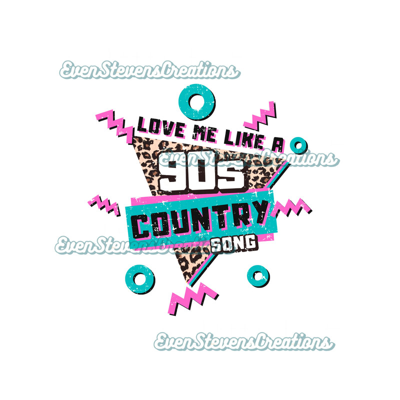 Love me like as 90s country song retro checker rock lightning bolt popular best seller png sublimation design download - 1.jpg