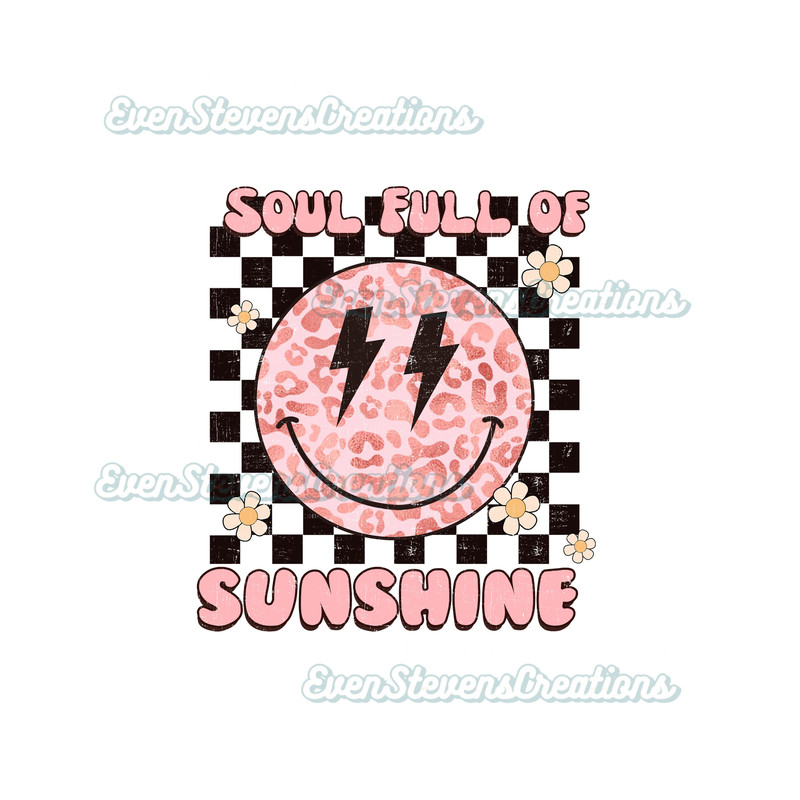 Retro smiley soul full of sunshine checkered lightning bolt flower popular best seller trending png svg sublimation design download - 1.jpg