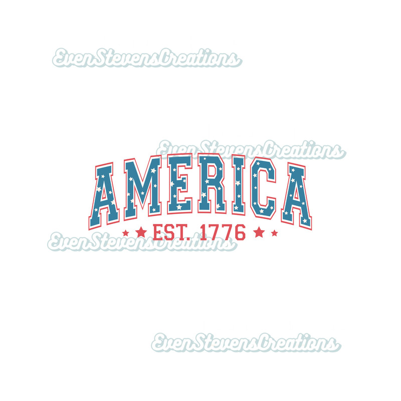 Retro vintage america est 1776 USA flag red blue stars July 4 popular best seller trending png svg sublimation design download - 1.jpg