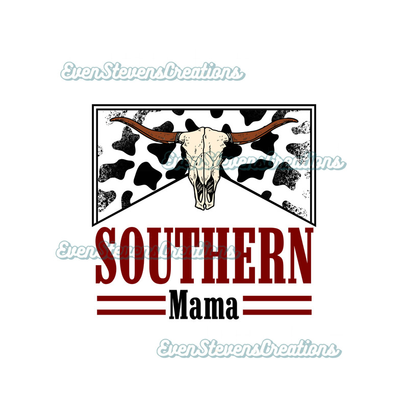 Southern mama western cow print bull skull country popular best seller png sublimation design download - 1.jpg