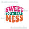 Sweet southern mess retro wavy text multicolor popular best seller png sublimation design download - 1.jpg