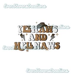 yee haws and hell naws western country cowboy cowgirl popular best seller png sublimation design download
