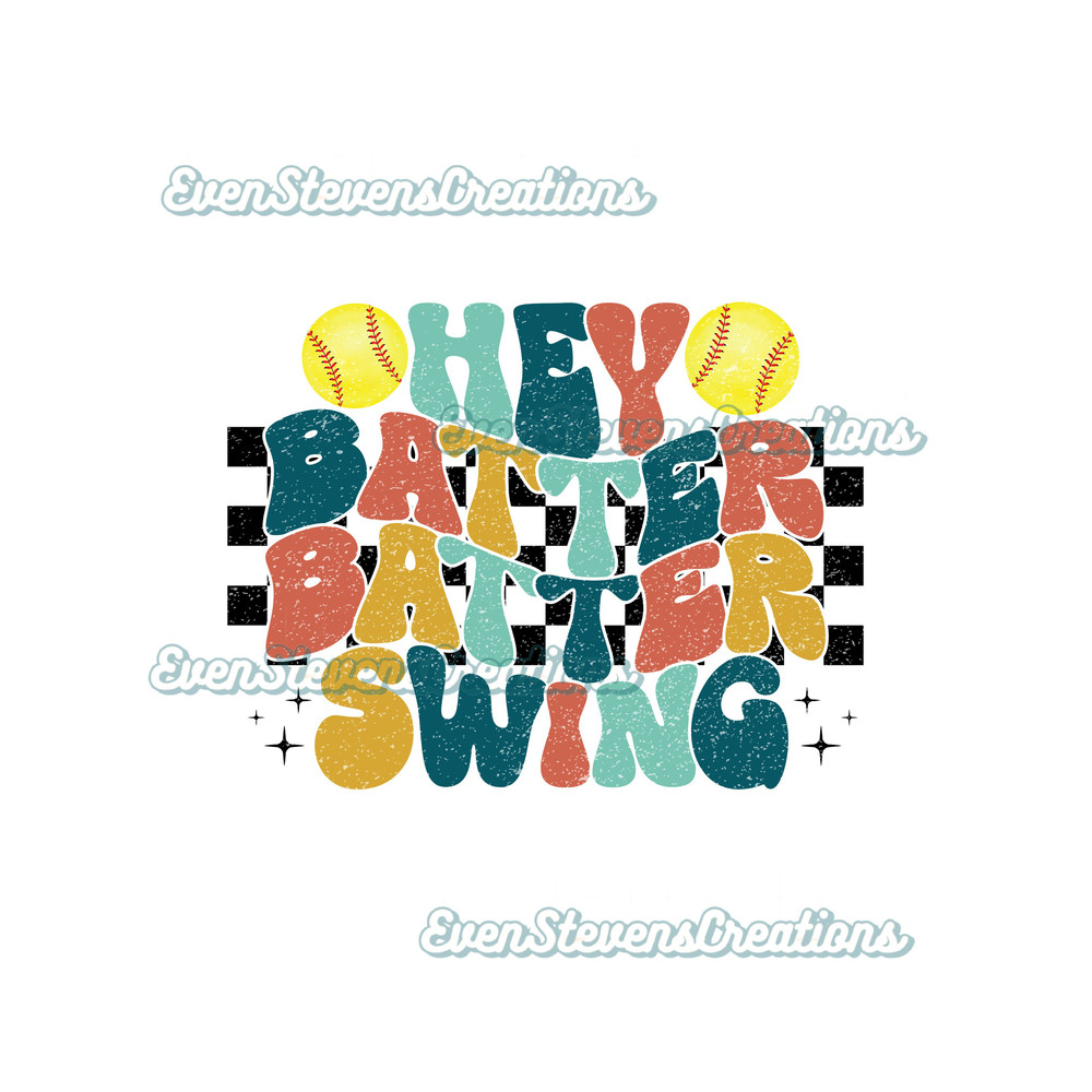 Hey batter batter swing wavy text retro multicolor baseball softball checker popular best seller png sublimation design download - 1.jpg