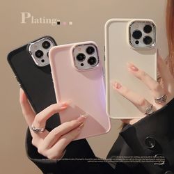 Candy pink white Color Phone Case For iphone 14 13 12 11 Pro Plus Simple Colorful Silicone Soft TPU Back Cover
