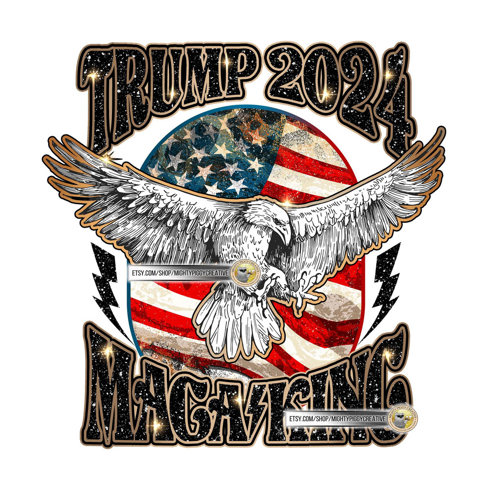 Trump 2024 MAGA King PNG file, Sublimation Designs Download, Digital, Pro Trump, Anti Biden, FJB, Let's Go Brandon - 1.jpg