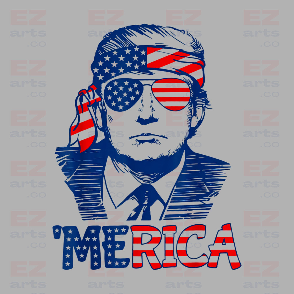 Trump Merica Png, Merica Png, Trump Png, Donald Trump Png, Trump Sunglasses, 4th of july, American Flag Png, Patriotic, Trump 2024 Png - 1.jpg