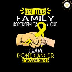 in this family childhood cancer awareness svg childhood cancer awareness vector svg, fight gift for childhood cancer war