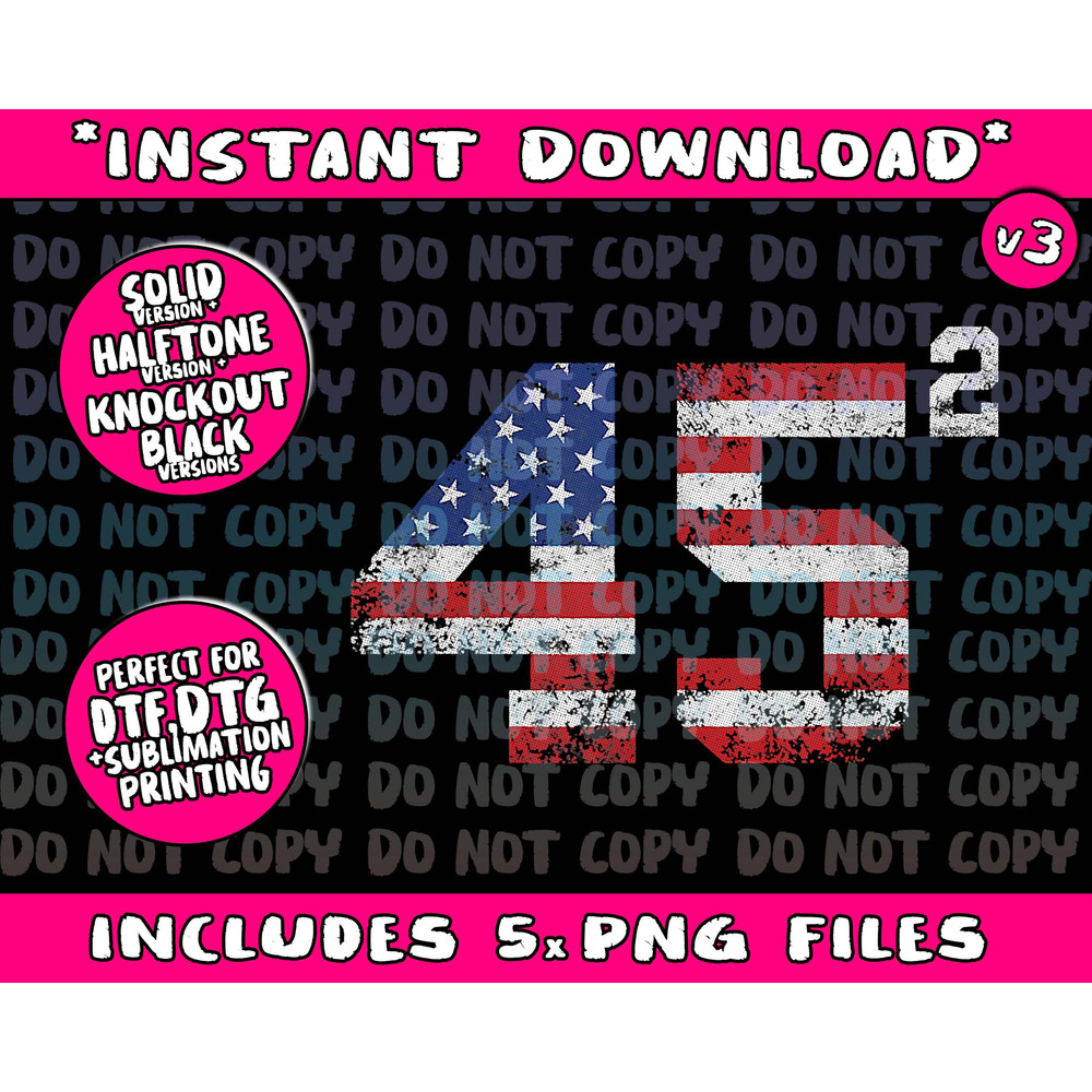 45 Squared Trump 2024 Second Term USA Vintage Png Bundle, Trending Png, Popular Printable - 1.jpg