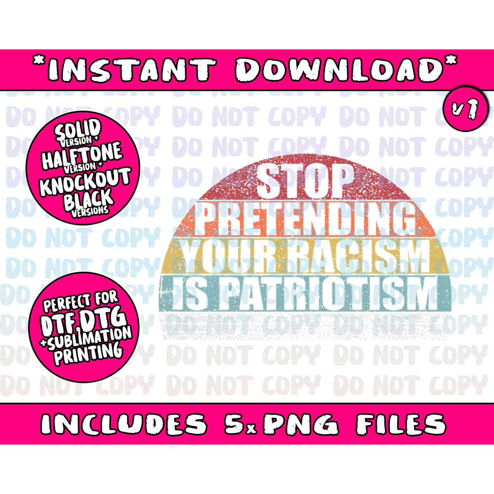 2020 Anti Trump Stop Pretending Your Racism Is Patriotism Png Bundle, Trending Png, Popular Printable - 2.jpg