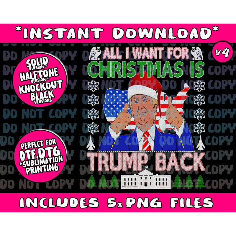 All I Want For Christmas Is Trump Back Ugly Xmas Sweater Png Bundle, Trending Png, Popular Printable - 4.jpg