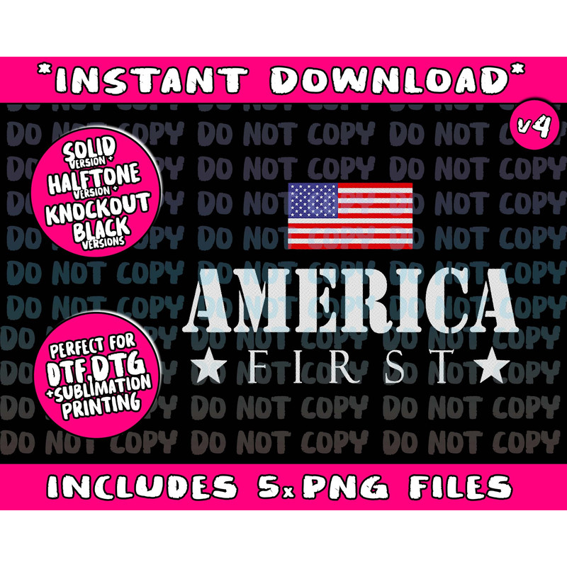 America First Trump 2024 America First 4th July Day Png Bundle, Trending Png, Popular Printable - 4.jpg