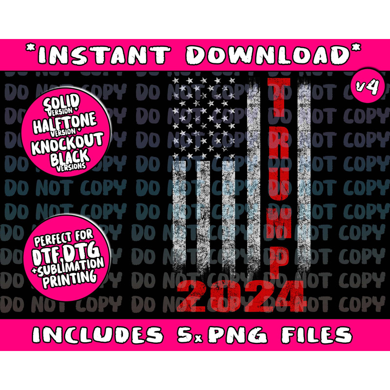 American Flag Design Trump 2024 Png Bundle, Trending Png, Popular Printable - 4.jpg