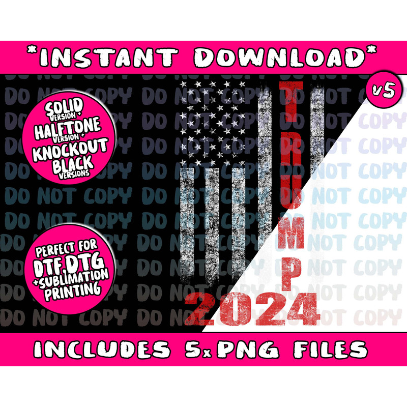 American Flag Design Trump 2024 Png Bundle, Trending Png, Popular Printable - 5.jpg