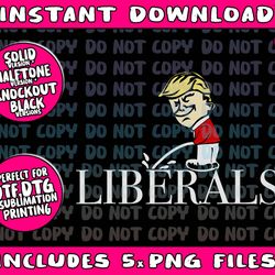 anti liberal republican pro trump peeing on liberalspng bundle, trending png, popular printable