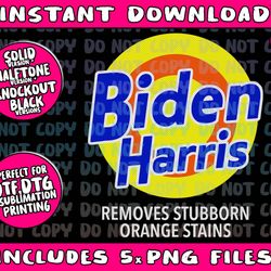 biden harris removes stubborn orange stains vote anti-trump png bundle, trending png, popular printable