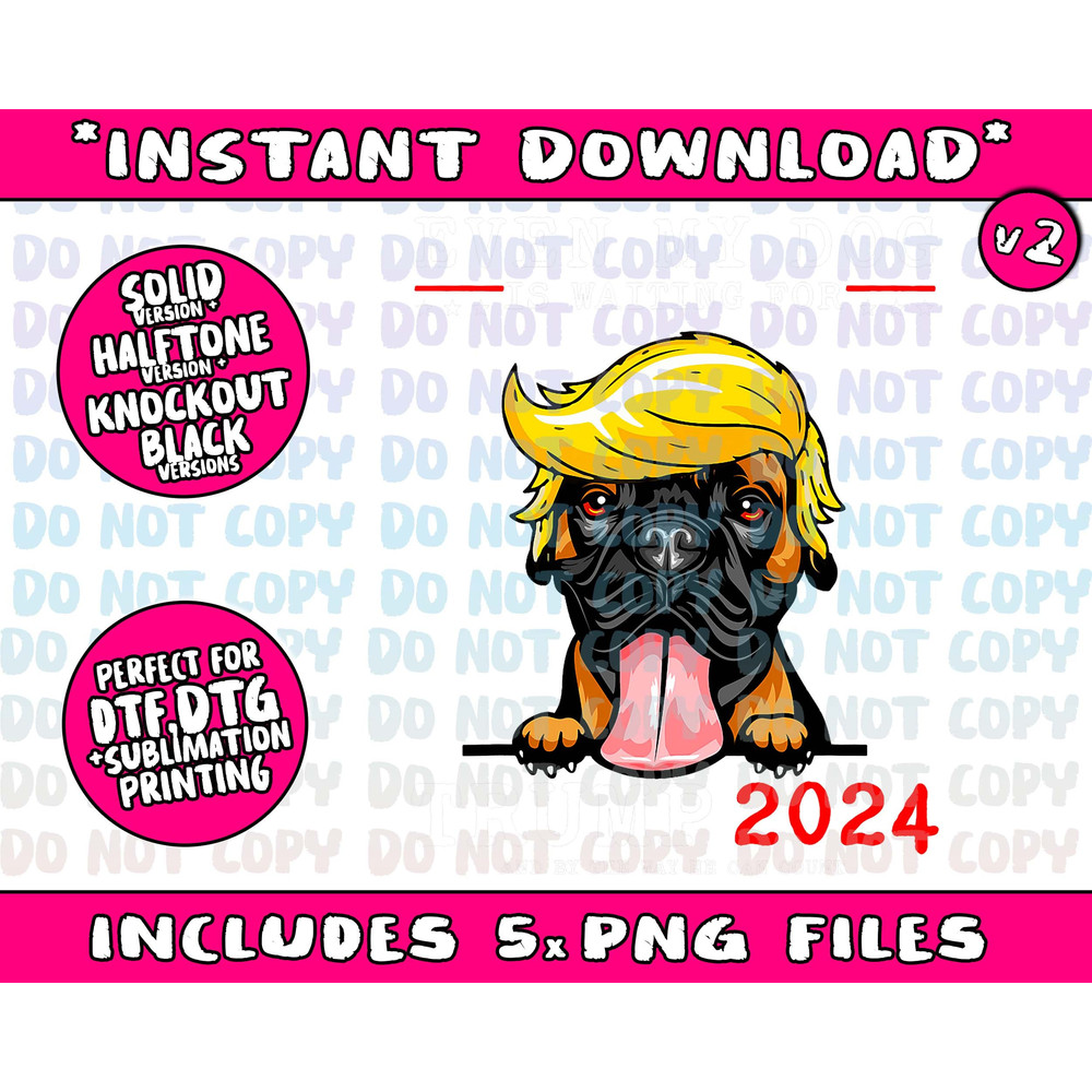 Boxer Dog Even My Dog Is Waiting For Trump 2024 Png Bundle, Trending Png, Popular Printable - 3.jpg