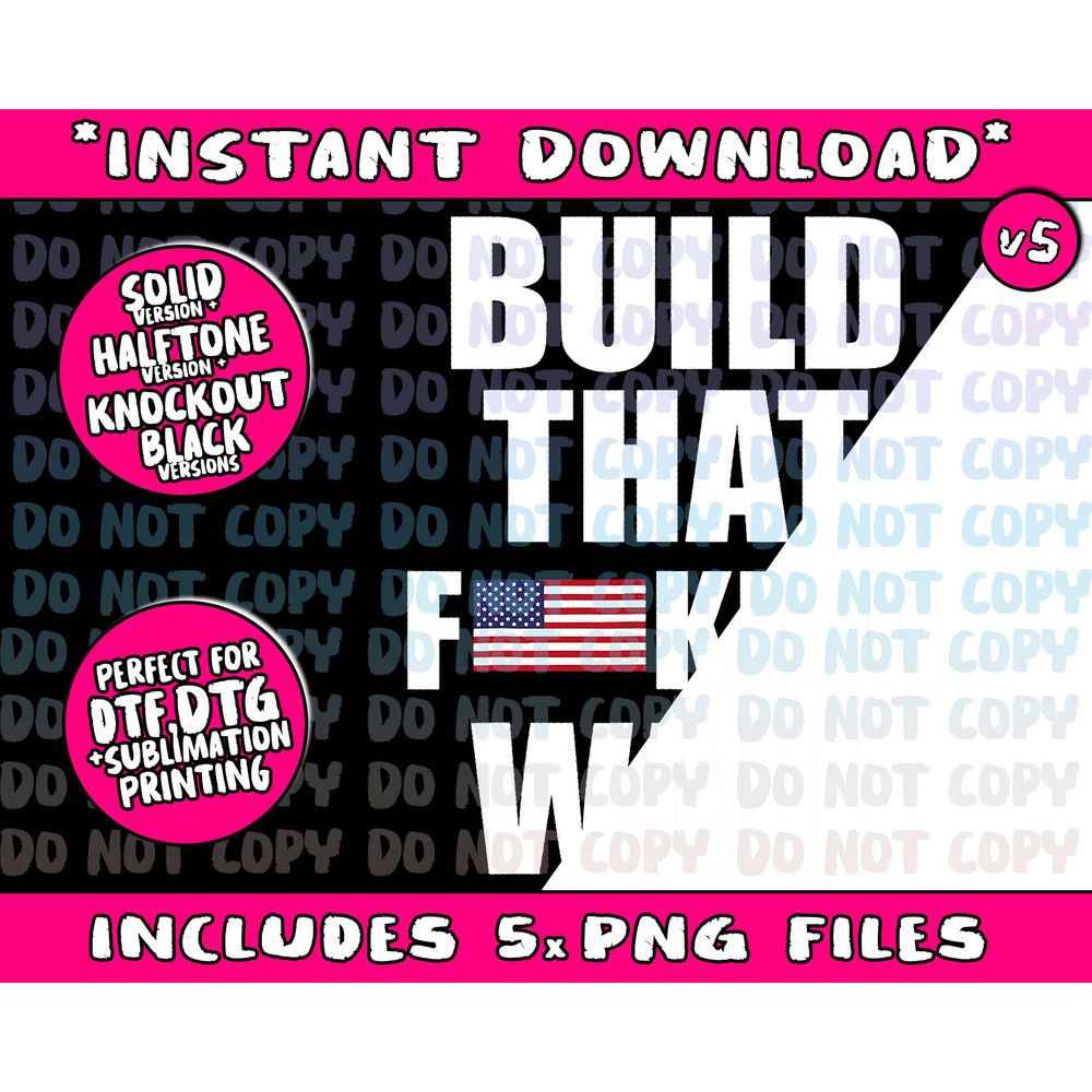 Build The Wall Donald Trump Rally Png Bundle, Trending Png, Popular Printable - 5.jpg
