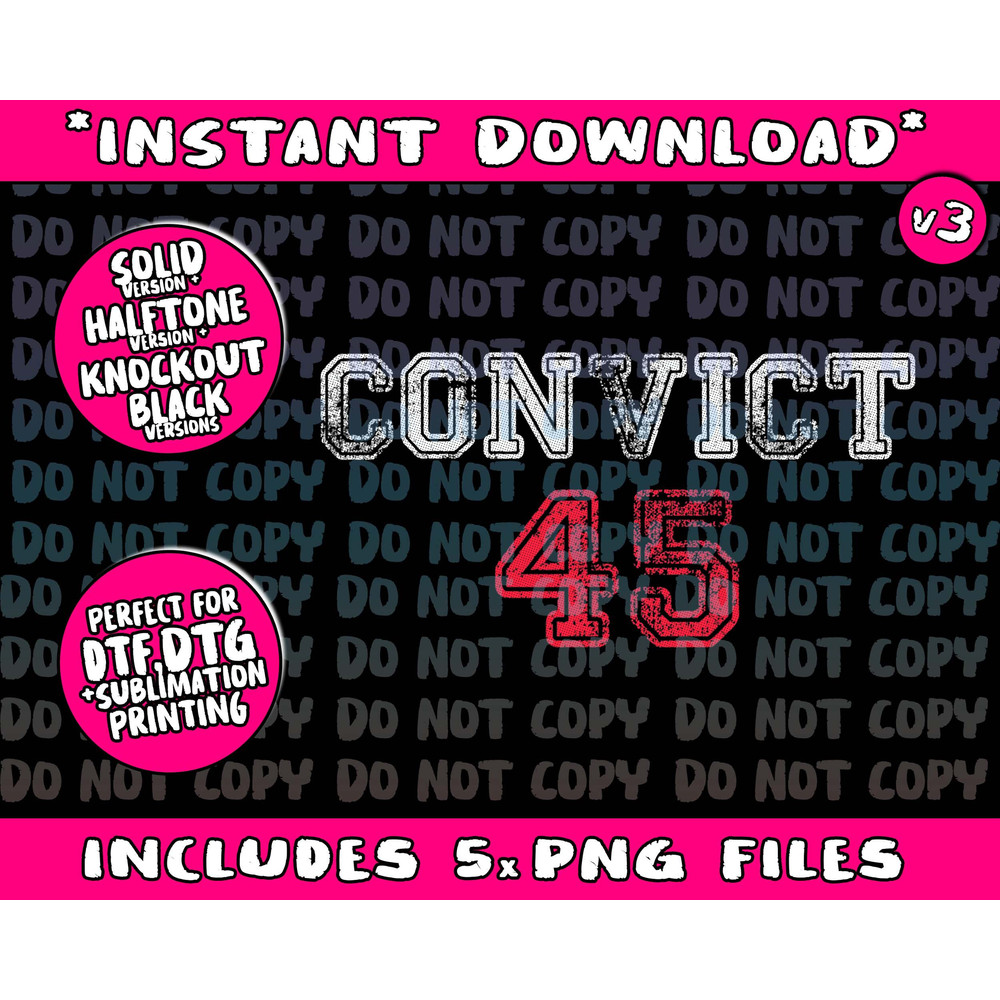 Convict 45 No One Man or Woman Is Above The Law Anti Trump Png Bundle, Trending Png, Popular Printable - 1.jpg