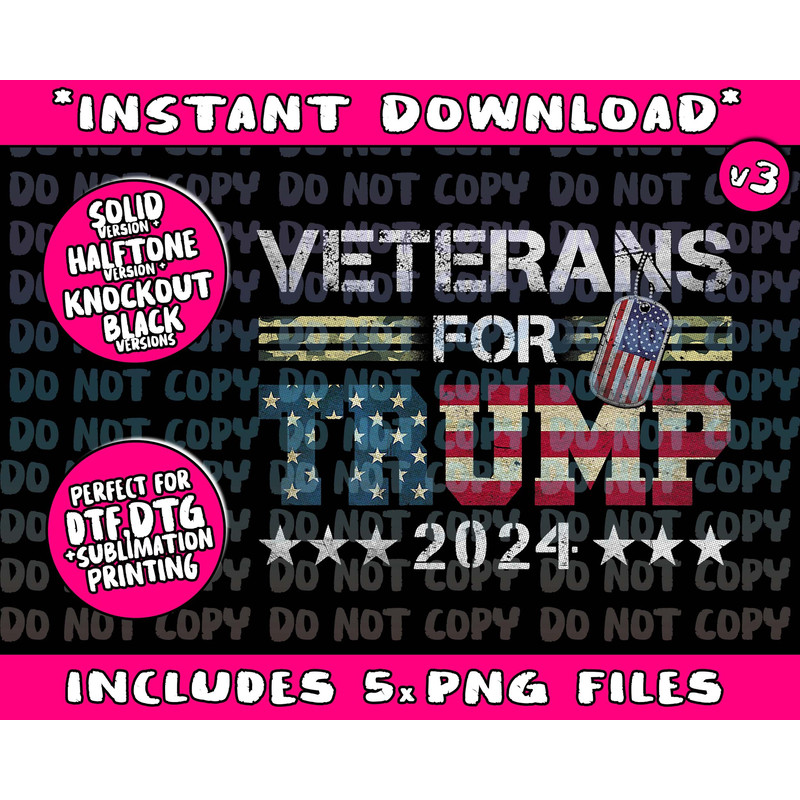 Dad Grandpa Veterans For Trump 2024 American Flag Camo Png Bundle, Trending Png, Popular Printable - 1.jpg