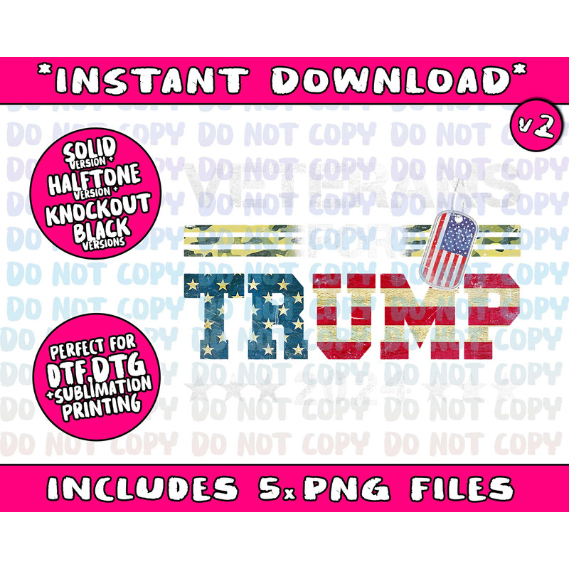 Dad Grandpa Veterans For Trump 2024 American Flag Camo Png Bundle, Trending Png, Popular Printable - 3.jpg